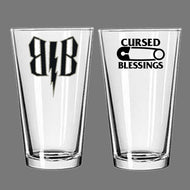 BAPTIZED IN BLOOD PINT GLASS