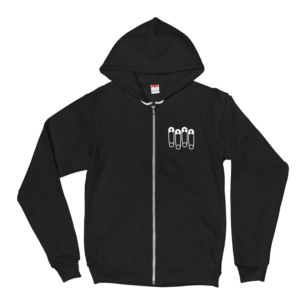 CURSED BLESSINGS "FLAG PINS SERIES" UNISEX ZIP HOODIE