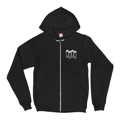CURSED BLESSINGS "FLAG PINS SERIES" UNISEX ZIP HOODIE